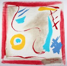 Magnifique foulard vintage  " Courrēges paris   "