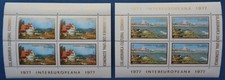 Roumanie, n°3033 et 3034, collaboration intereuropéenne, blocs de 4, 1977, N**