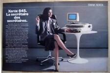 Publicité Papier - Machine À Écrire Électronique Rank Xerox 645 De 1985