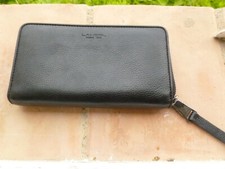 COMPAGNON ZIPPE LANCEL PORTE FEUILLE CUIR FOULONNE NOIR TRES BON ETAT