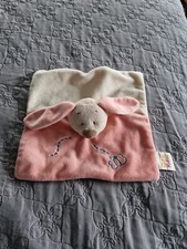 doudou plat lapin chien beige