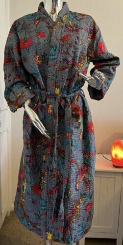 Veste longue kimono kantha - , en