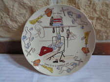 ASSIETTE FACETIES MILITAIRE SARREGUEMINES U&C   LES BLEUS