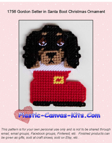 Gordon setter santa - santa, boot