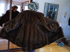 veste en vison trois quart