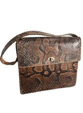 Sac à main en cuir serpent