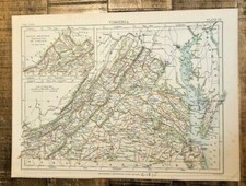 Carte Ancienne Colorée -