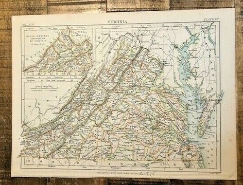 Carte ancienne colorée - carte,