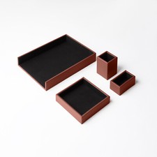 Set de Bureau Cuir Véritable