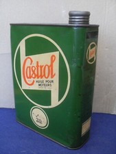 BIDON ANCIEN HUILE  GARAGE  "   CASTROL   CASTROLITE  20  "  ANNÉES     50
