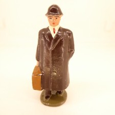 FIGURINE - 1/32 - 4.5 cm - PERSONNAGE MODELISME - TRAIN - ANCIEN- PLOMB -HORNBY?