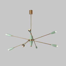 Lustre En Laiton Sputnik À