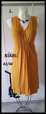 Très belle robe d'été jaune moutarde Kiabi T:  42/44