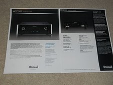 McIntosh MCD301 SACD Brochure