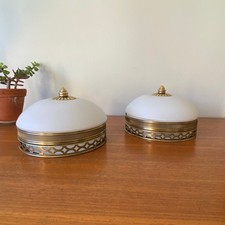 Paire appliques plafonniers