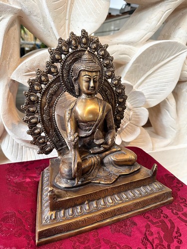Statue bouddha médecine - du,