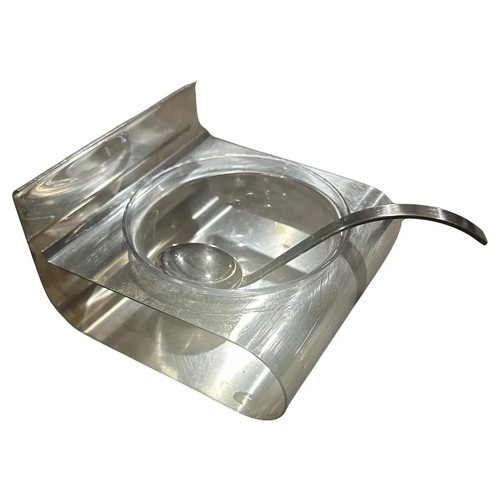 Bol caviar argent mince - À, en