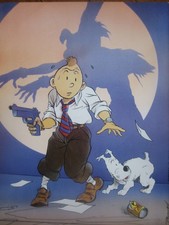 Affichette 1997 tintin par - affichette,