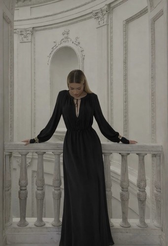 Robe longue noire - mango, suit
