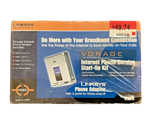 Linksys pap2 phone adapter - pap2,