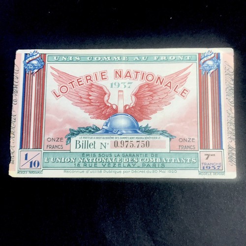 Billet loterie nationale - loterie,