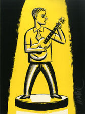 LOUSTAL SERIGRAPHIE GUITARISTE DE JAZZ - 99 ex. n°/signés