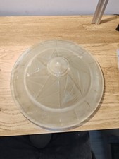 BELLE VASQUE SUSPENSION NOVERDY VERRE MOULÉ LUSTRE ART DECO Relief A Saisir 