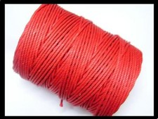 100 m corde torsadée rouge