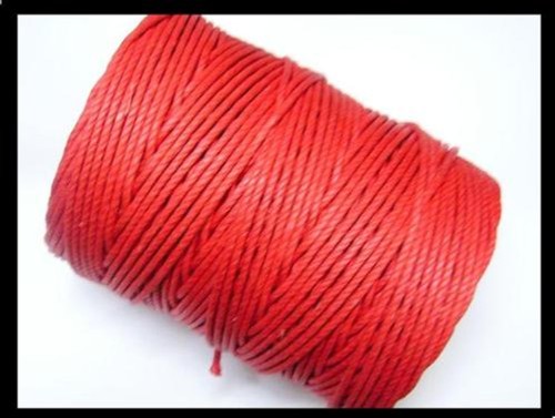 100 corde torsadée rouge - 100, m