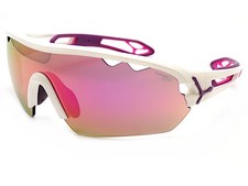 Cebe S ' Track Mono Lunettes de Soleil Blanc Rose Violet W/1500 Gris Fm Verres