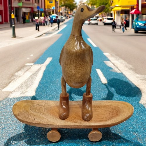Déco bois canard sculpture - canard,