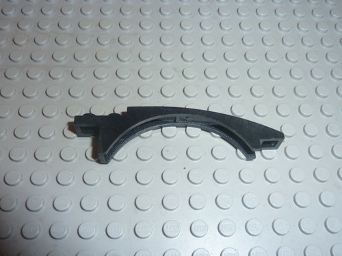 Lego black slope brick curved - black,
