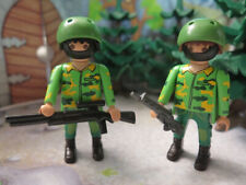 2 SOLDATS PARACHUTISTES COMMANDOS Russes Ukraine armés fusil custom PLAYMOBIL