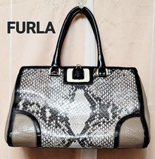 Sac à main FURLA python cuir