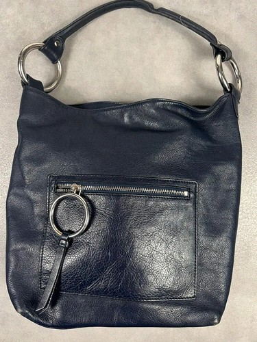 Sac main cuir - cuir, noir