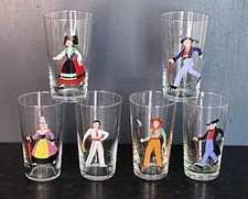 6  anciens grands verres
