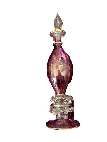 Flaçon parfum rose - , cristal