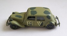 Traction camouflage Solido Citroën 15 six 1939