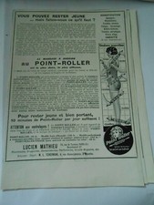 Publicité 1928 Point Roller le massage à succion pour rester Jeune