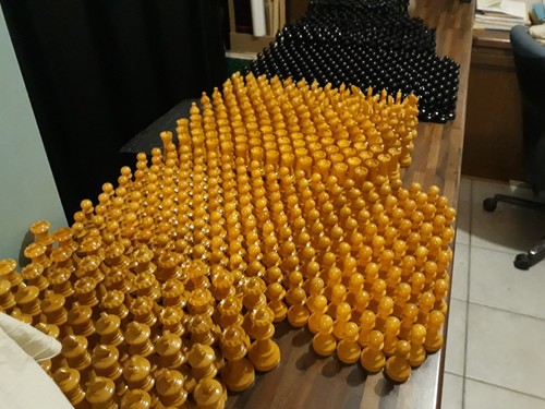 Pour club échecs - d'échecs, enorme