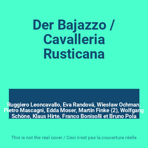 Der bajazzo cavalleria - /,