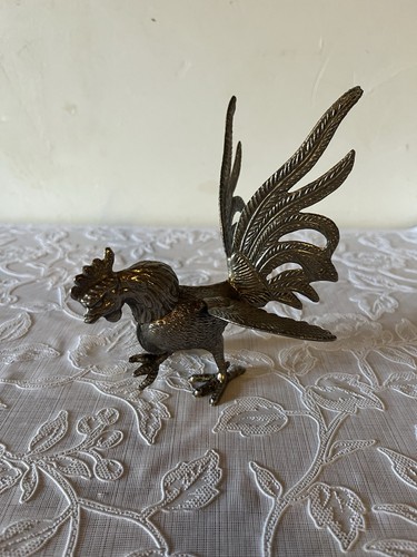 Sculpture coq métal oiseau