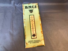 Ancien thermomètre publicitaire vintage papier glacé sur carton déco commerce