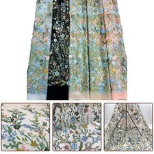 Tissu brodé coloré de haute