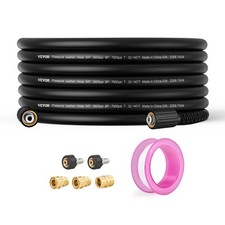 VEVOR Tuyau Flexible de Nettoyeur Haute Pression 15,2 m ∅6,4 mm Connexion Rapide