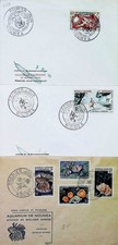  / NEW CALEDONIA 1959 - 3 FDC - MER /PECHE /AQUARIUM