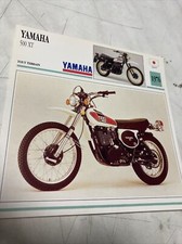 Yamaha XT500 1976 500 XT fiche carte moto de collection Atlas Japon 500XT