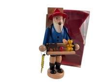 Figurine fumeur en bois 16 cm