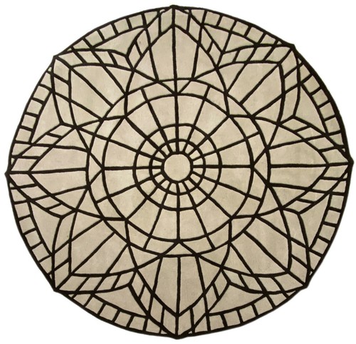 Rond tapis 100 laine - 100%,