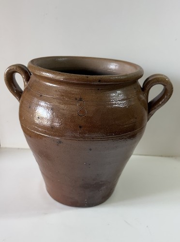 Ancien pot graisse confit - pot, à